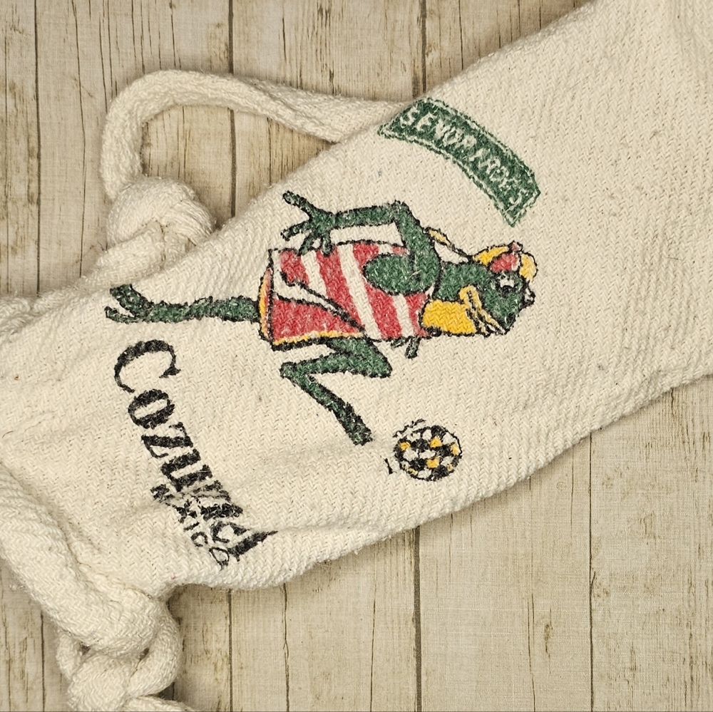 [Vintage Cozumel Mexico] Drink/Bottle Bag w/Backpack Straps - Picture 5 of 9